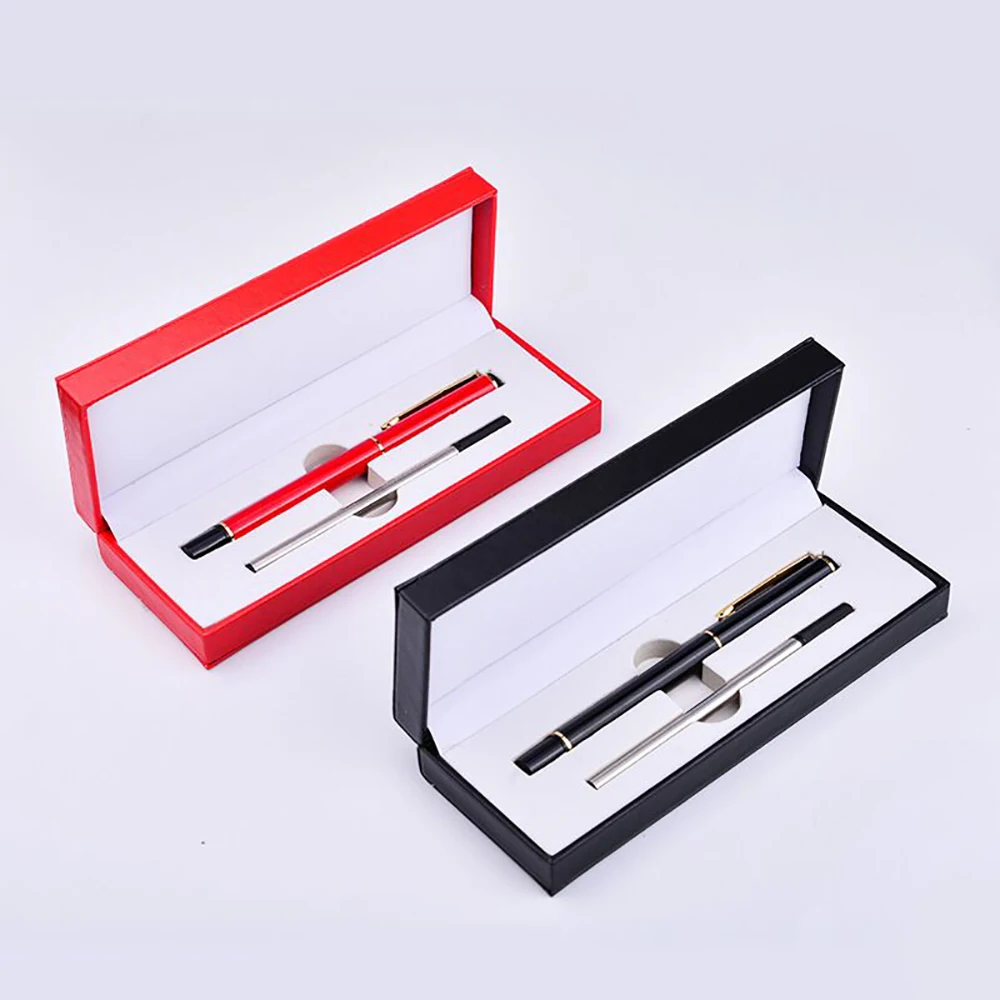 High-grade Stainless Steel Metal Pen Ballpoint Pen In Gift Box Set with Box and Core Can Be Customized