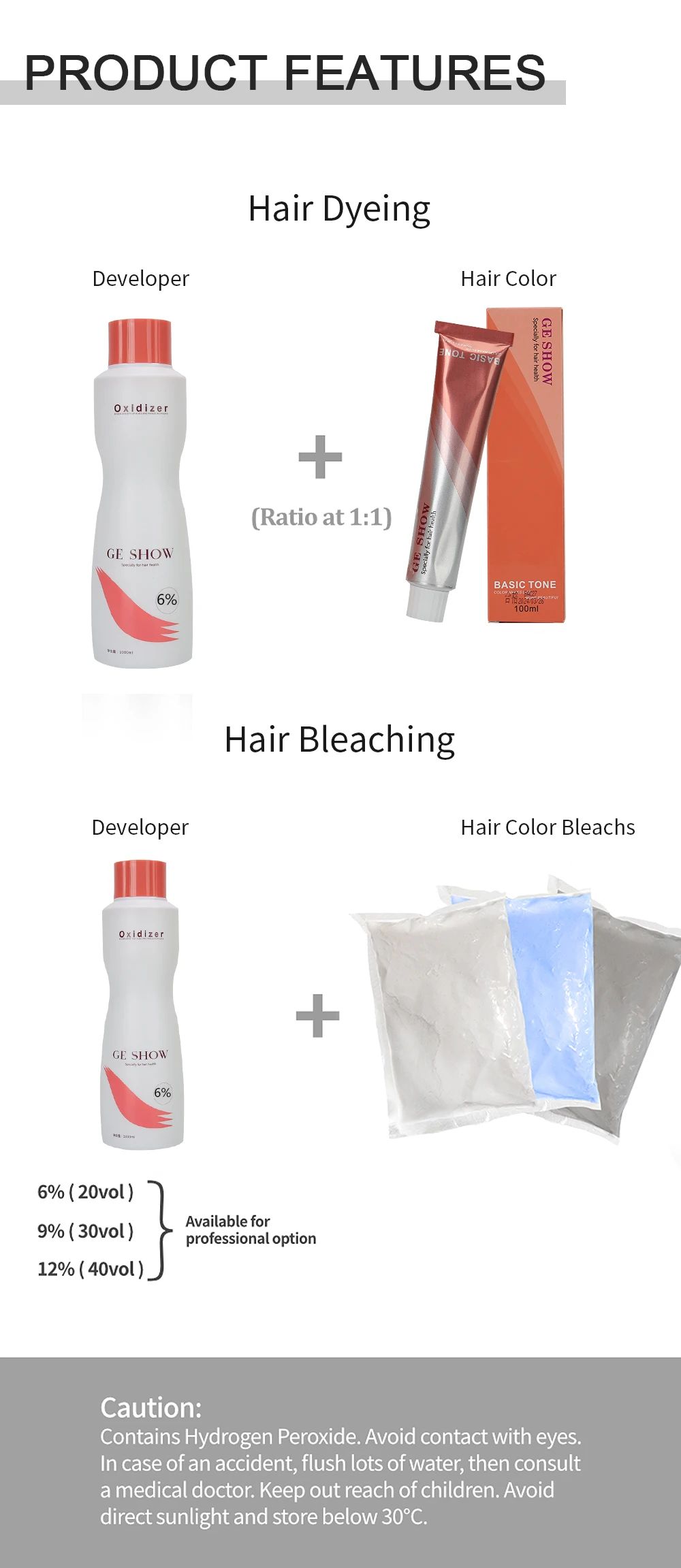 2024 Professional Developer Oxidizer Cream Peroxide For Hair coloring Salon Use Hair Developer