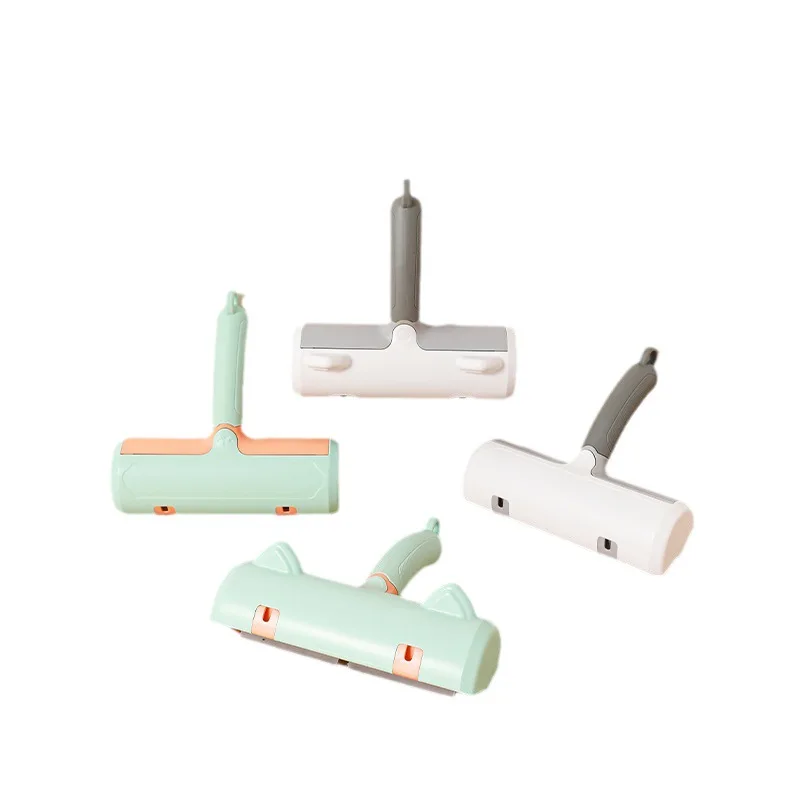 JC Eco-friendly Reusable Portable Custom Logo Pet Grooming Dog Brush Cat Lint Roller Pet Hair Remover Roller for Cleaning