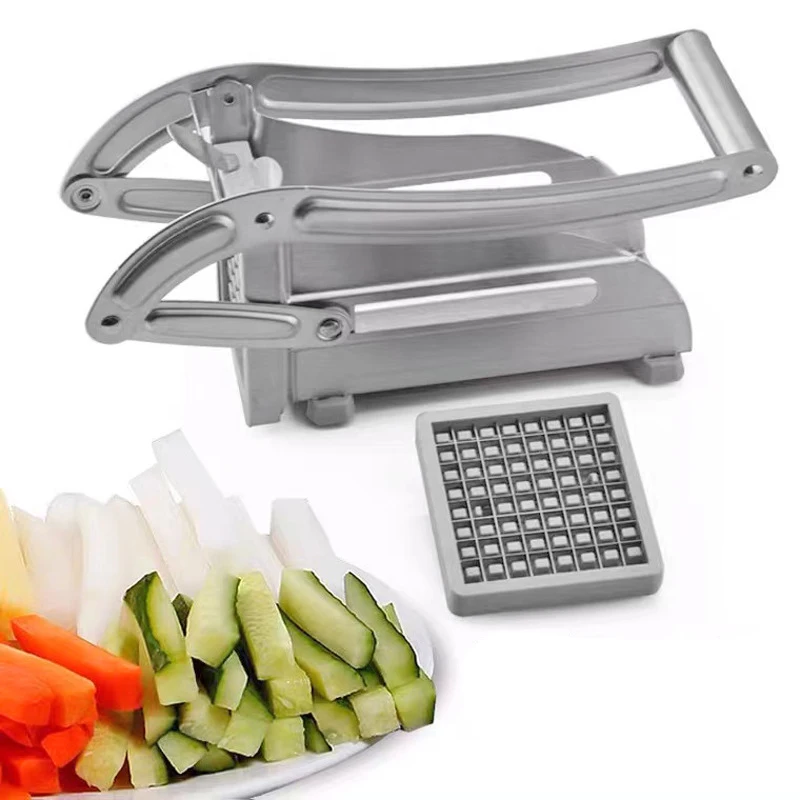 Stainless Steel Meat Chips Slicer Potato Cutter Potato Slicing Machine Home Kitchen Tools Manual French Fries Cutter