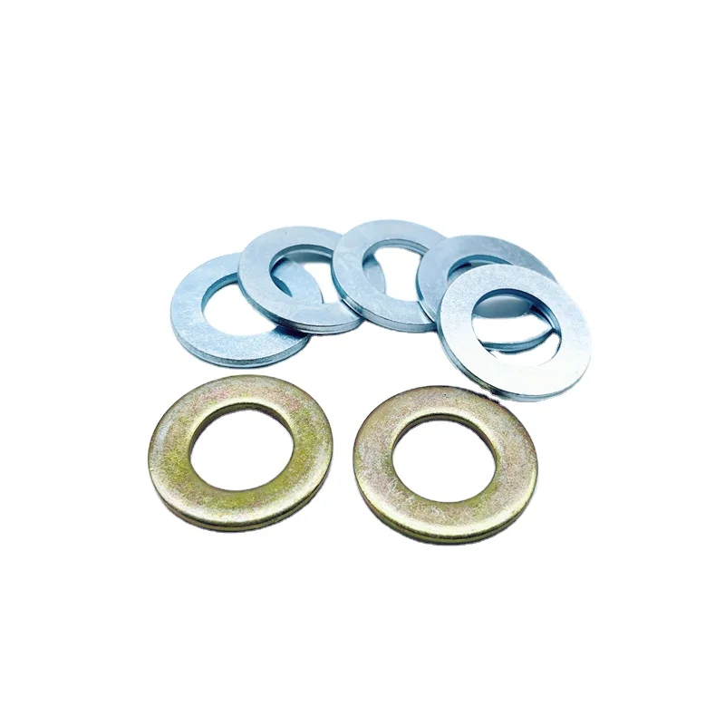 China Metal Steel  Carbon Steel Galvanized Zinc Plated Large Flat Washer DIN125/DIN127  Washers in Stock