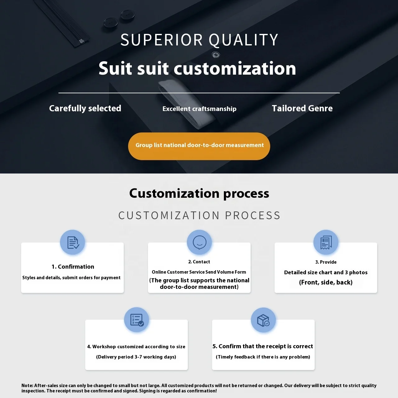 Custom-Made Casual Suits Size XL Adults Men Women Personalized White Collar Professional Wear Tailor-Made Black Office Uniform