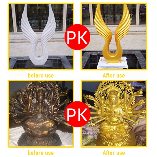 Easy-to-use Gold leaf paint wall painting Metallic Glitter Gold Paint