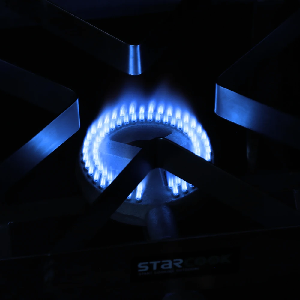 Camping outdoor stove gas cookers single head cast iron burner