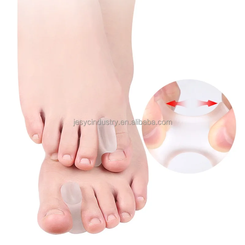 Silicone Big Toe Separator Hallux Valgus Bunion Corrector Brace Protector Toes Separator Silicone Gel Toe Spacer Corrector