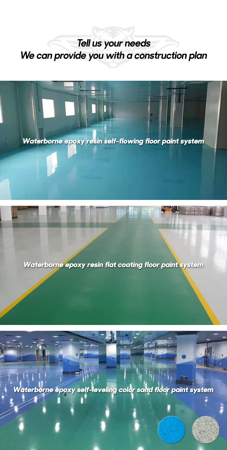 Free Sample  Epoxy Floor Paint decorative garage paint/garden paint/court floor paint