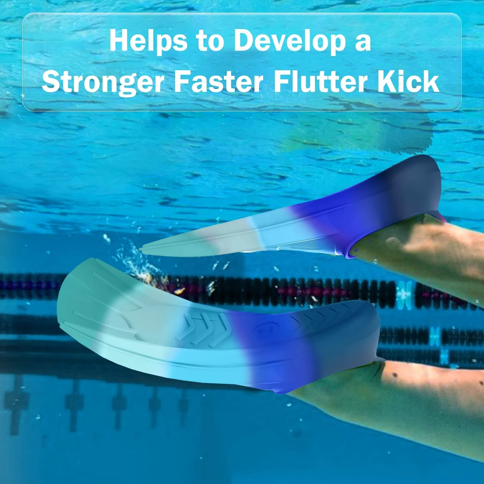 Open Heel Swimming Flippers Girls Boys Adults Kids Swim Fins Comfortable Silicone Flippers for Swimming and Diving