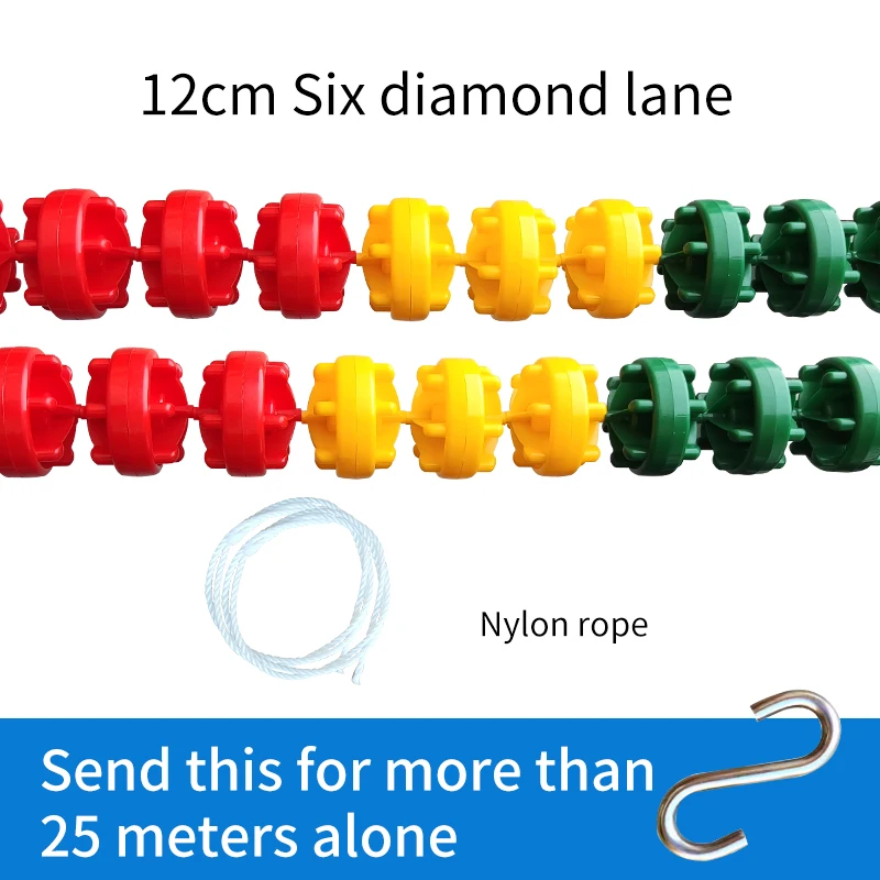 Factory Price Durable Colorful Standard Swimming Pool Lane Rope Floating Lane Line For Competition