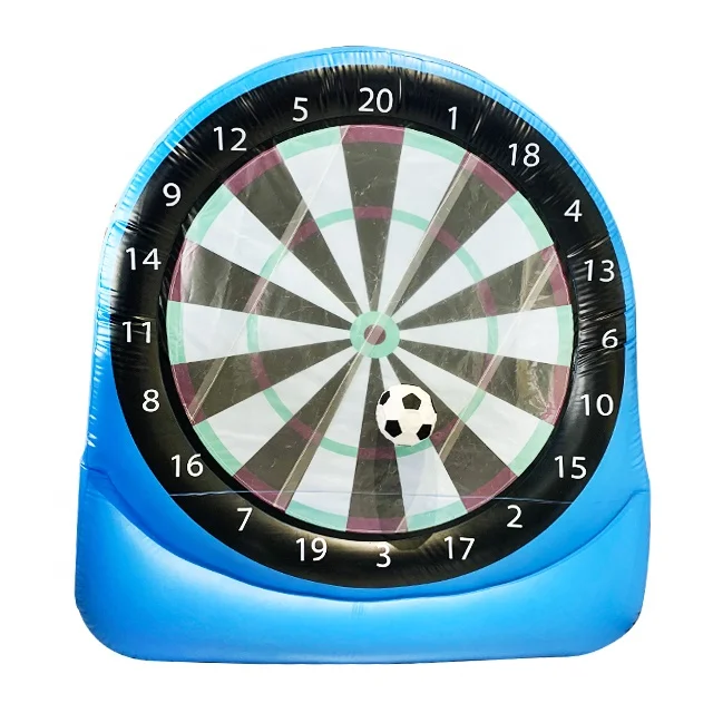 Fun inflatable kick dart board game inflatable human football dart outdoor sport toys