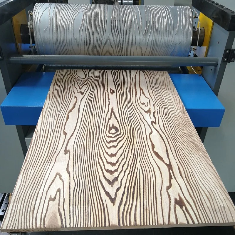 WPC wood plastic composite decking floor extruder making machine wood embossing machine