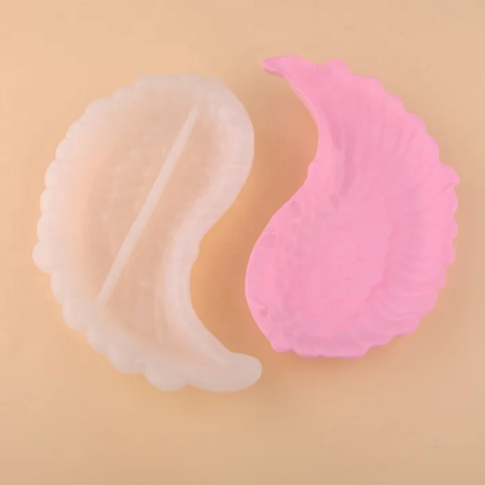 2021 New Creative Silicone 3d Stereo Silicone Feather Tray Mold For Making Candle Soap Home Decoration