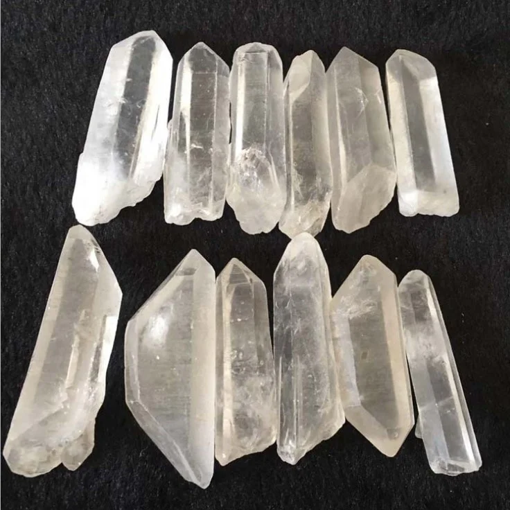 Wholesale crystals healing stones rough point crystal clear quartz rough