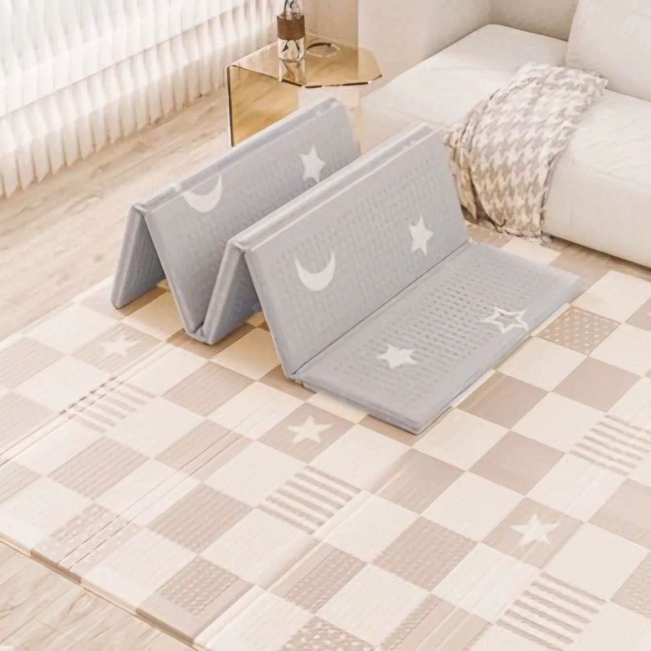 2024 Hot Selling Baby Activity Foldable Waterproof Floor XPE Foam Folding Play Mat Play Mats for Baby Child
