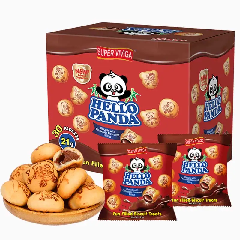 Yixinfoods низкий минимальный заказ оптовая продажа хрустящее печенье Hello Panda