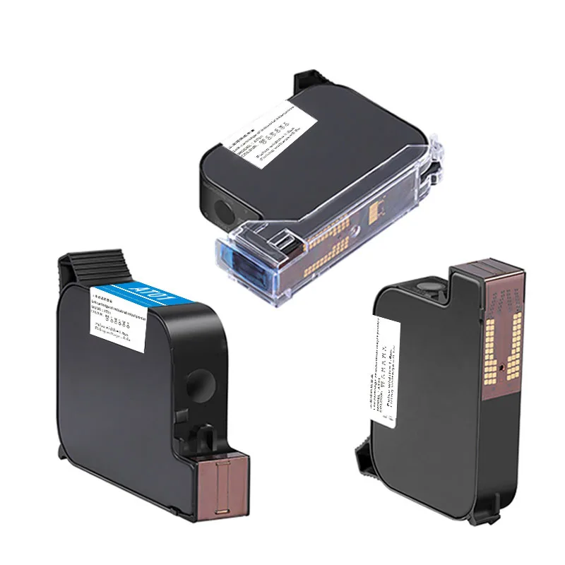 HT01 Ink Cartridge Black Inkjet Printer Eco Solvent Ink Cartridge for Handheld Printer Portable Gun Coder  Print Hight 12.7 mm