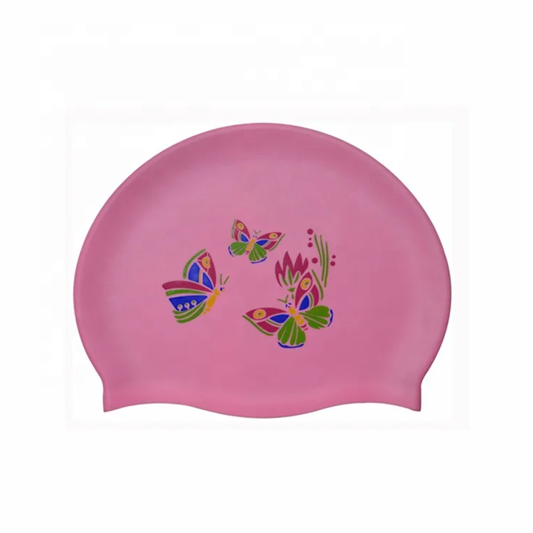 Swim caps racing of college logo swim caps paint for silicone swimming cap