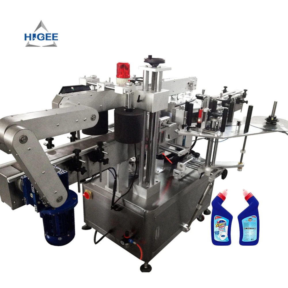 Higee Автоматическая двухсторонняя этикетировочная машина, передняя и задняя Этикетировочная машина для круглых и квадратных бутылок