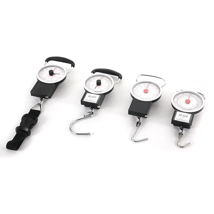 Portable Personal Mechanical Cheap Price 22kg Luggage Scale Crane Scale Balance Luggage Hanging Scale with Rubber Paint Handle