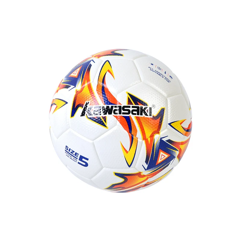 2024 Kawasaki Best football size 5 soccer football ball professional pu football soccer ball cheap pu leather soccer ball