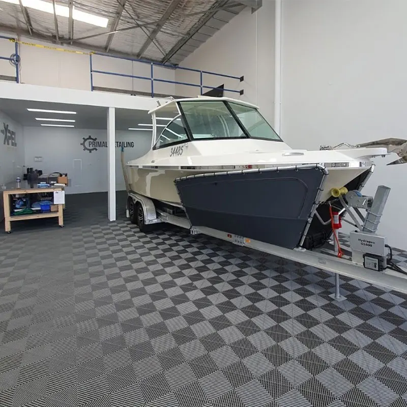 wholesale eco-friendly plastic interlocking garage floor tiles/removable pp interlocking floor mats for car washing