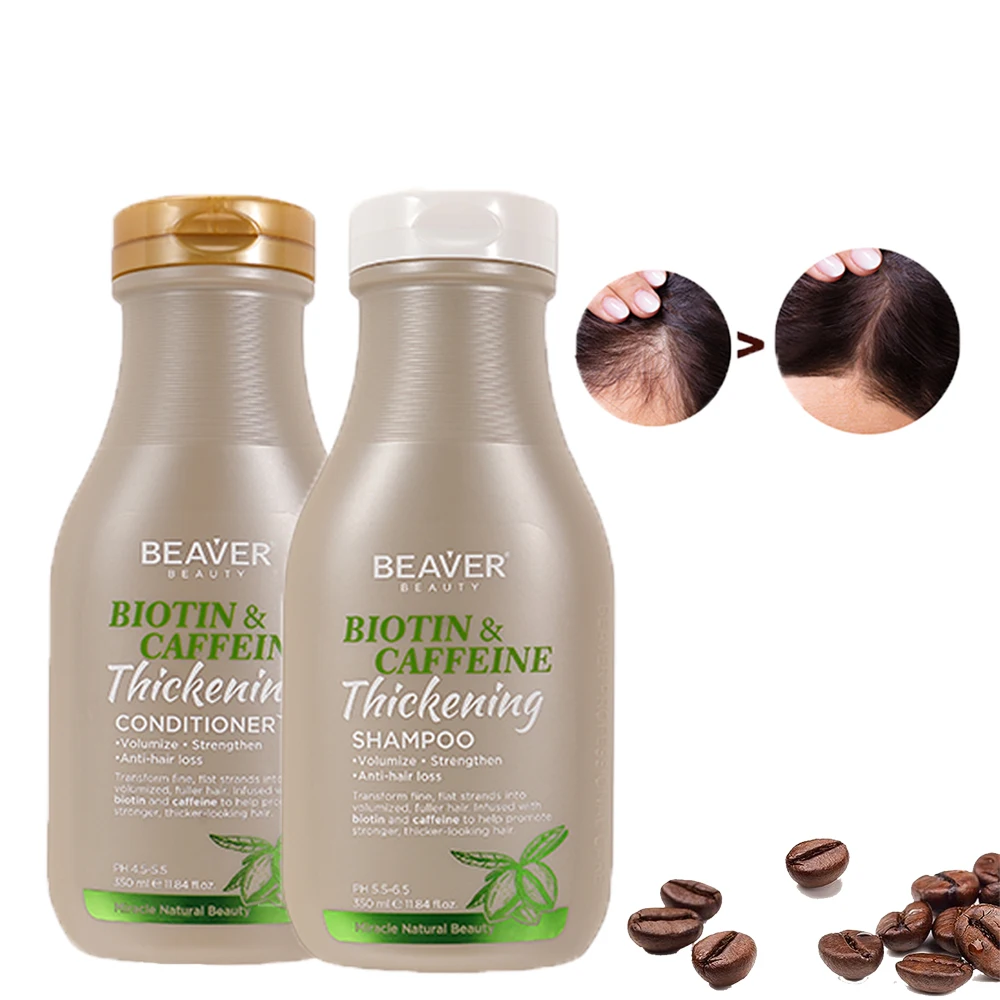 Private Label Organic Biotin Anti Hair Loss Repair Shampoo Natural Moisturizing Hair Growth Shampoo Conditioner Set