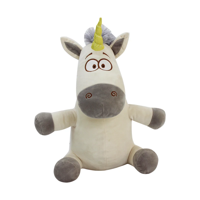 
Custom high quality stuffed donkey animal toys cute soft unicorn pillow plush unicorn toys for kids 