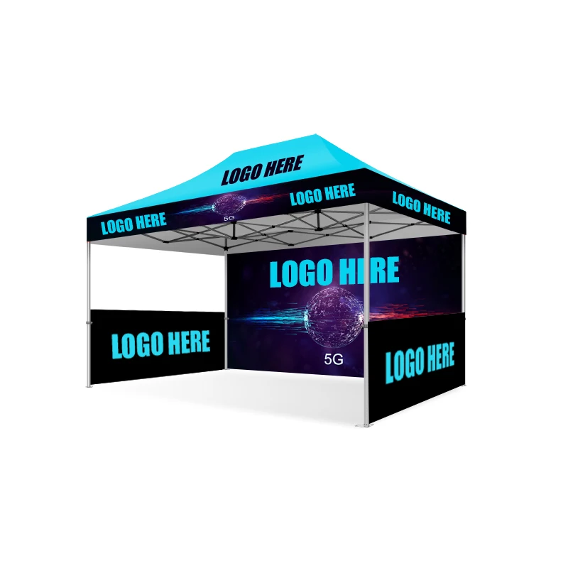 Heavi duty Event Exhibition Printing Folding Canopy Promote Outdoor Pop up with wall Custom Gazebo 10x10 show Hexagon for tent