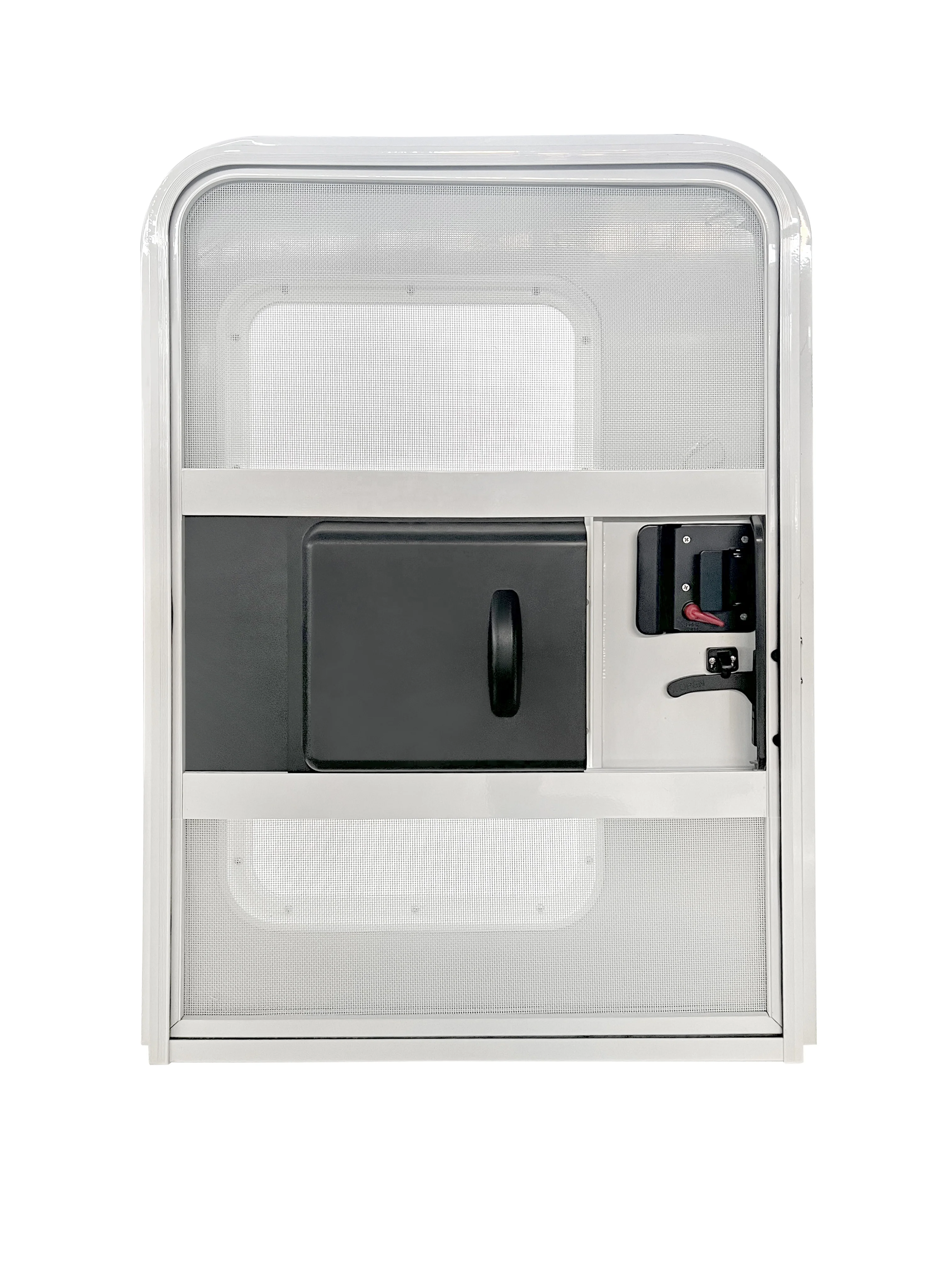 square and round corner motorhome accessories caravan door free door with pleated blinds and acrylic window
