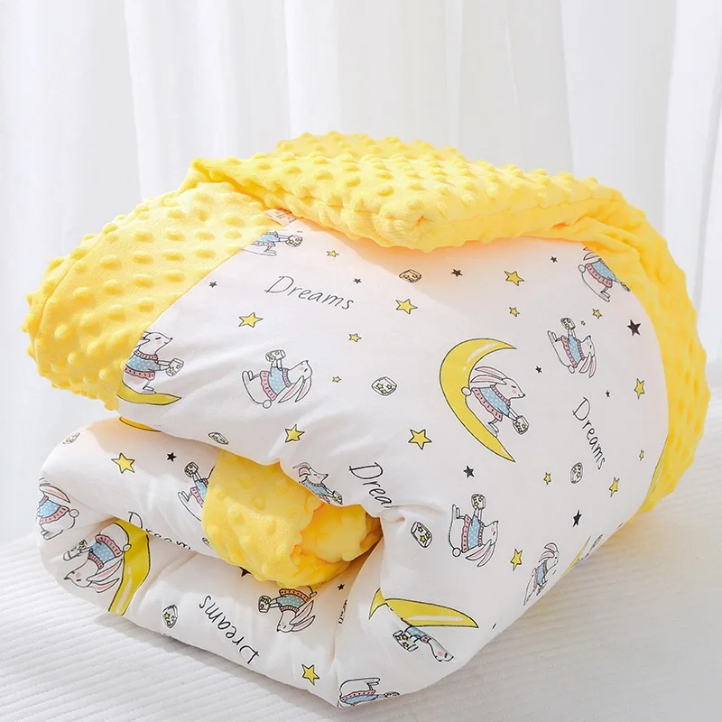 Super Soft Cute Dots Baby Print Blanket Newborn Baby Wrap Swaddle Blanket