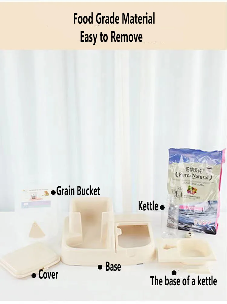 
Cat and Dog Double bowl feeders Food water dispensers automatically feed pet feeders 