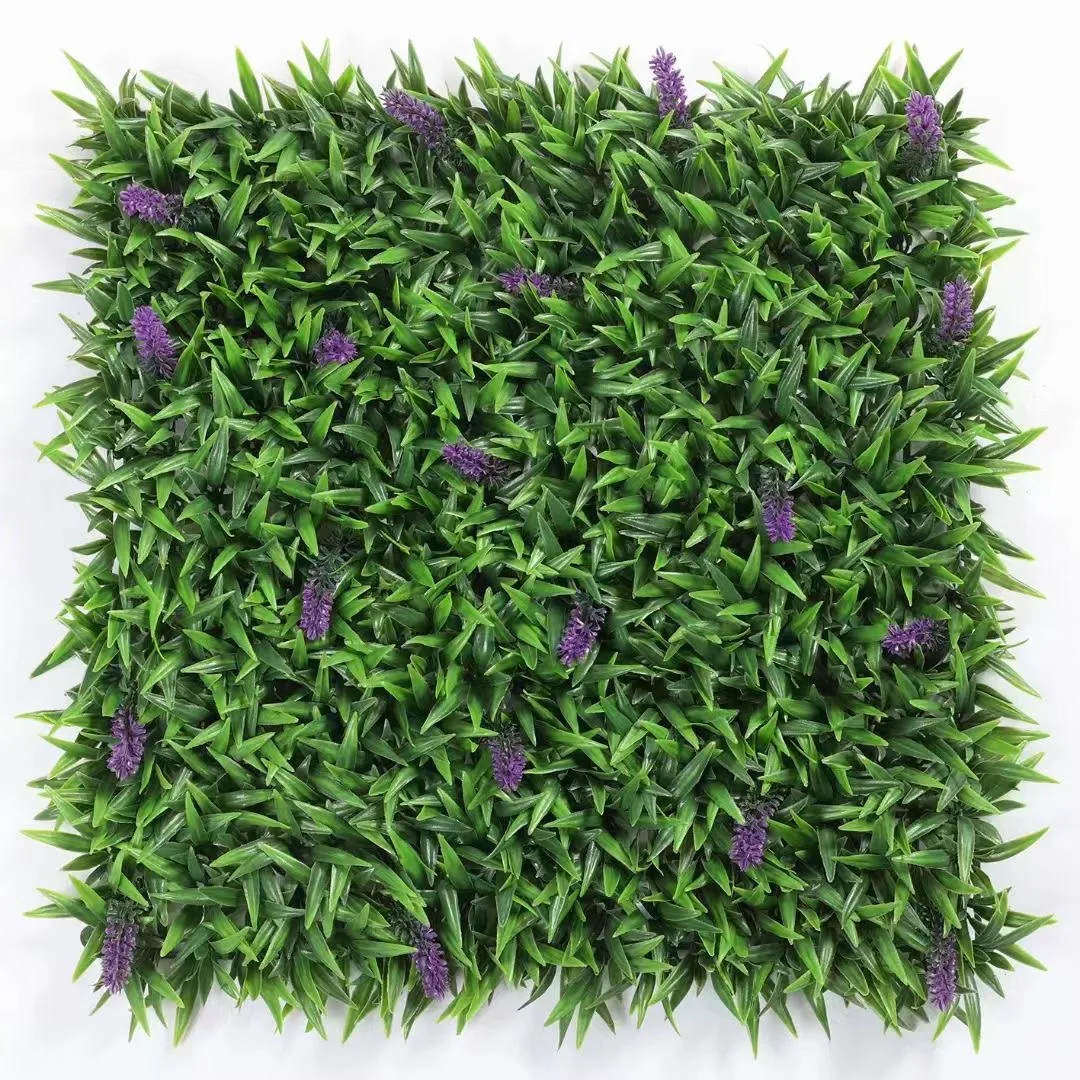 Artificial grass wall backdrop green plant wall panel Sun protection anti-UV outdoor garden landscaping decorative grass wall