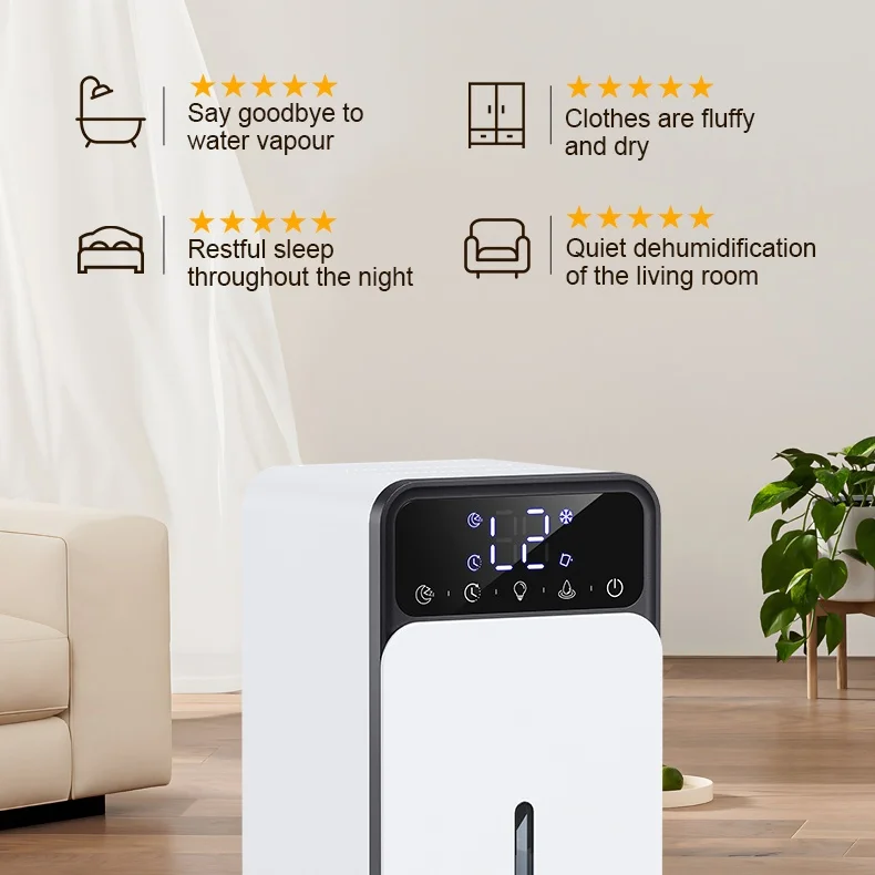 Best Sale small dehumidifier 1200ml home smart dehumidifier deshumificador mini dehumidifier