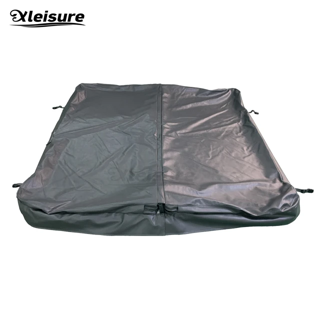 2m x 2m more shipping-efficient square cover round spa cover skin without foam inserts custom-made spa hot tub vinyl cover skin