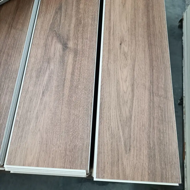 3D embossed finishing wooden PVC vinyl SPC floor with EVA pad