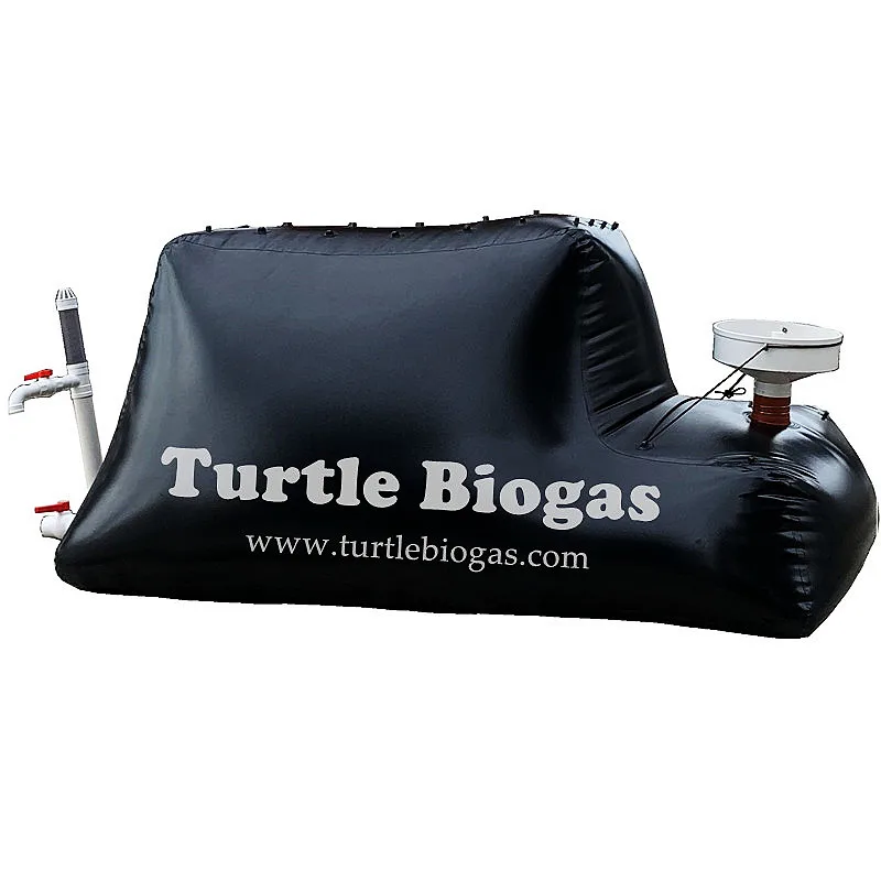 Turtle Biogas 3.0 small mini portable home biogas plant digester biodigester system fermentation septic tank storage balloon bag