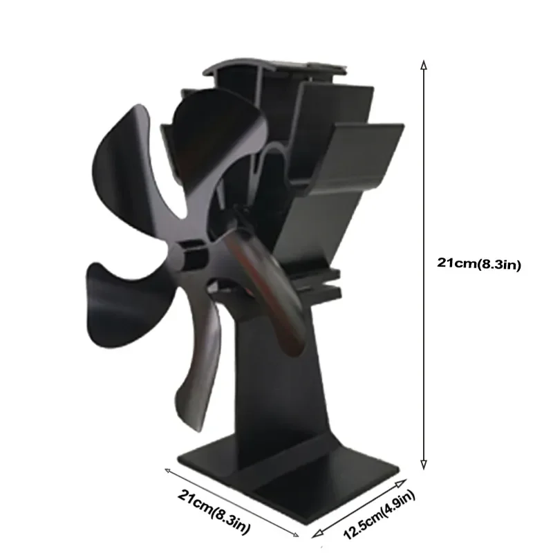 VODA Factory wholesale Fireplace Eco Friendly Fan Mini Heat Powered Stove Fan Non Electric