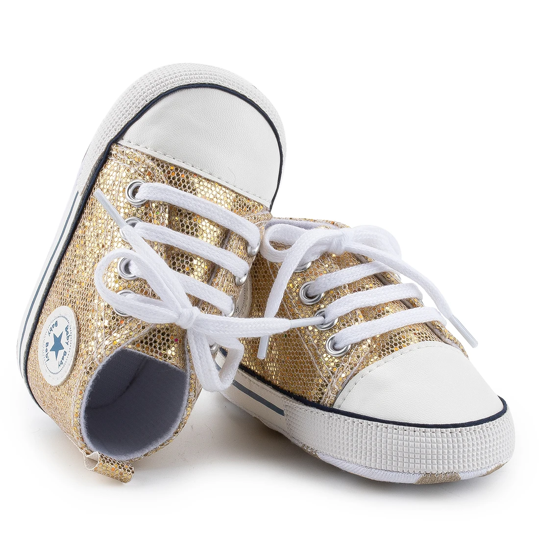Hot New Born Infant Girl Boy Colorful Sequins Casual Baby Shoe With Lights Sandals
