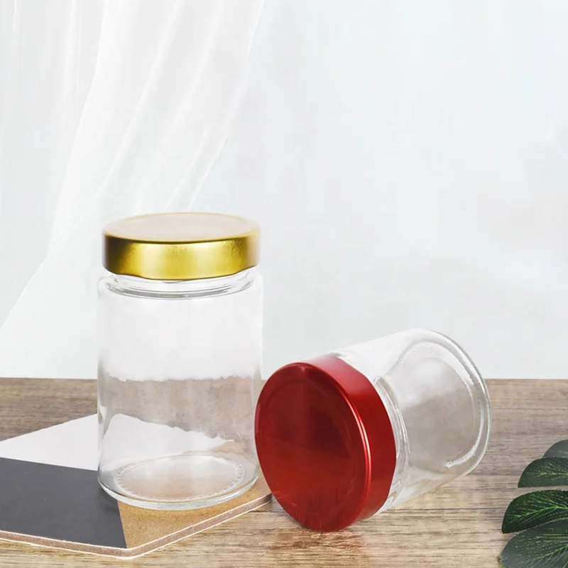 Ru Star Kitchen Accessories Low Price Refillable Sealed Clear Glass Storage Jar With Screw Cap
