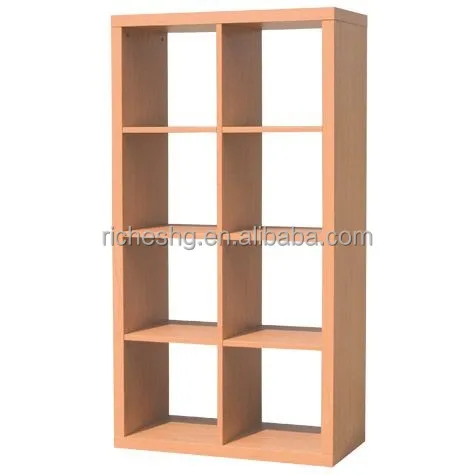 black particle board vertical type 4 shelf bookcases