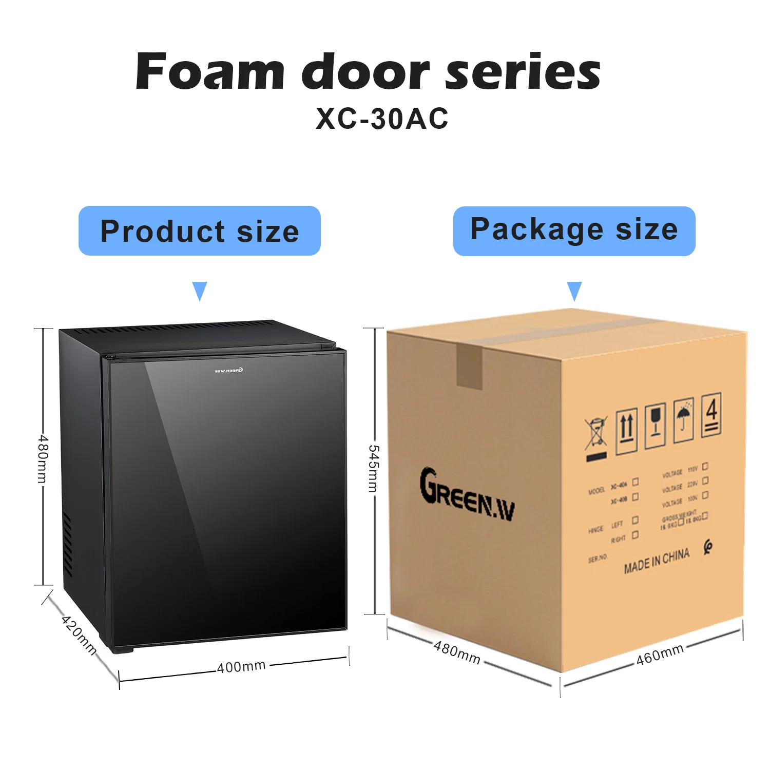 XC-30AC  New Product 30L Wall Mounted Mini Bar in Hotel Rooms