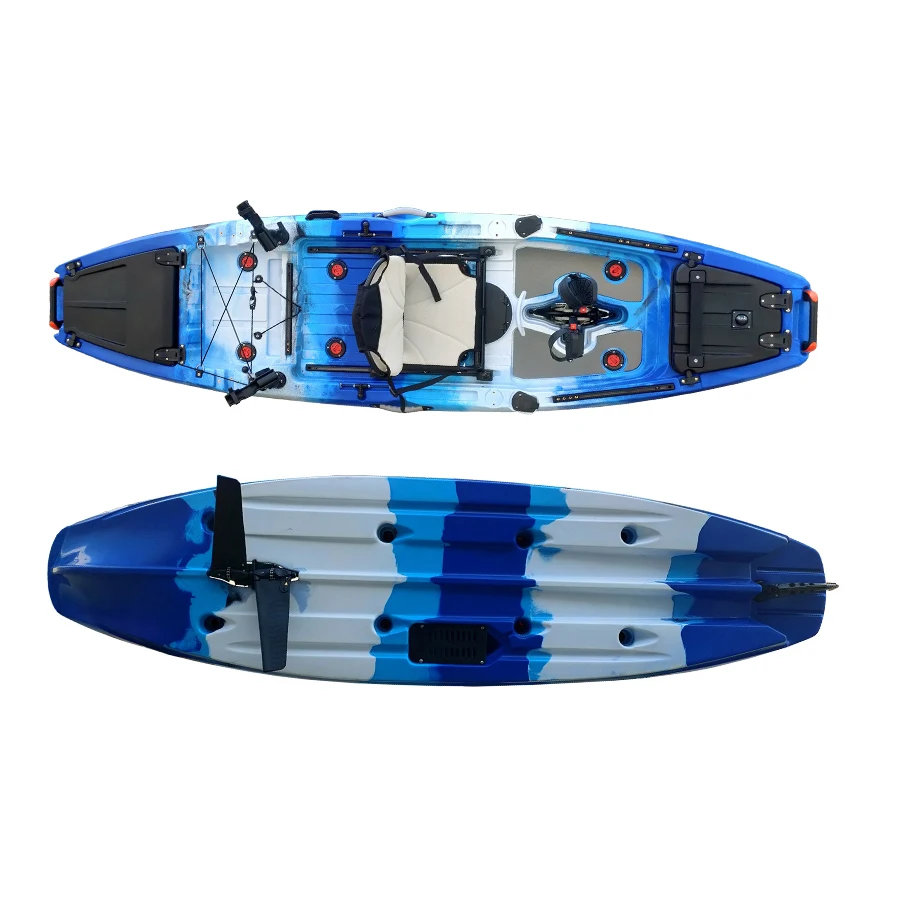 2022 Hot Selling 10ft Rotomolded Single Person Sit On Top Fishing Kayak with pedal drive