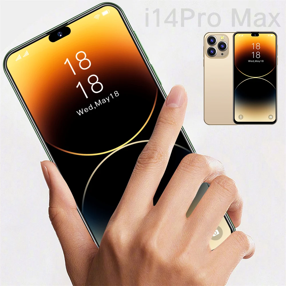 New Cheap Phone Hd Screen Face Id Global Version Mobile Phone 14 Original 14 Pro Max 6.3 Inch 16gb Smartphone mobile phone