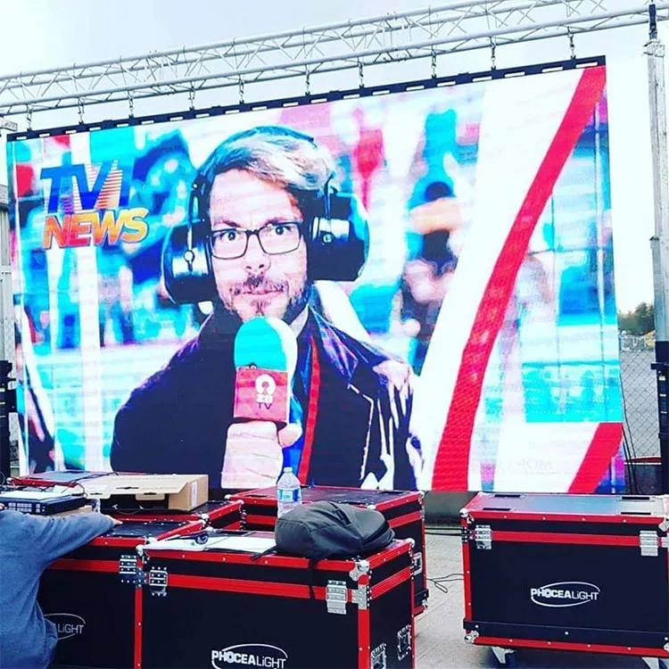  Шэньчжэнь сцена концерт церковь Аренда Dj мобильный прицеп окно мини день Absen умный портативный танцпол куб стена светодиодный