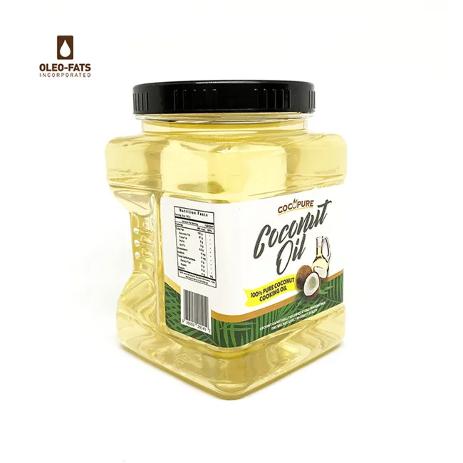 
Cocopure Brand Coconut oil 12*1L jar large capacity made in PH organic refined coconut oil 100% pure essential oil coconut 