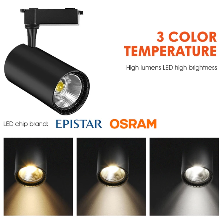 Ushine Indoor Modern Aluminum Track Lamp 12W 20W 30W 40W Magnetic Linear COB LED Track Light