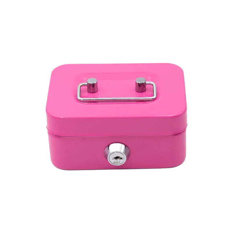 metal keylock storage box portable safe metal money box with key lock metal cash box safe