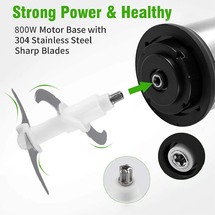Multifunction food processor meat and vegetable chopper grinders stainless steel electric 2L 3L meat grinder for home kitchen
