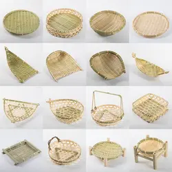 woven handmade basket Bamboo Sieve Hand Farmhouse Bamboo Weaving Basket New design bamboo fruit basket