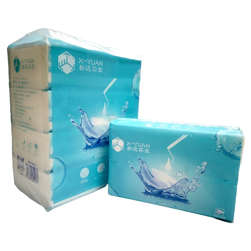 
Factory direct sale natural bamboo pulp home soft Facial tissue paper 
