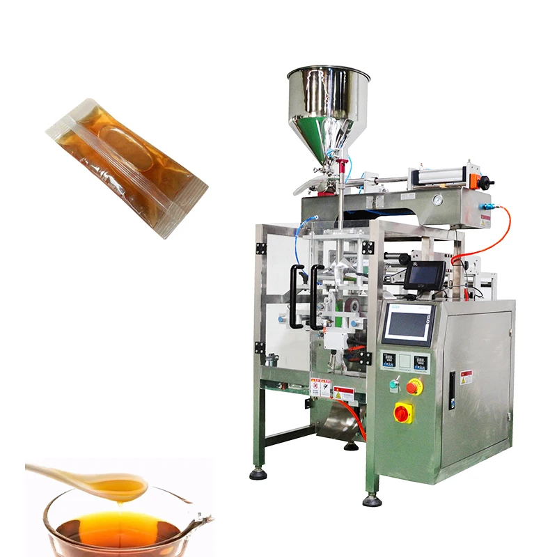 automatic liquid filling water syrup juice tomato paste honey ketchup packing machinery